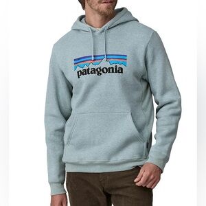 Patagonia P-6 Logo Uprisal Hoody in Thermal Blue Size Large